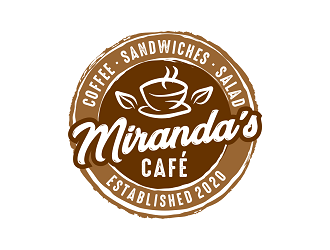 Mirandas Café logo design by haze