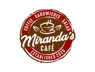 Mirandas Café logo design by haze