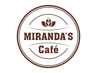 Mirandas Café logo design by alfais
