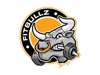 Fitbullz logo design by evdesign