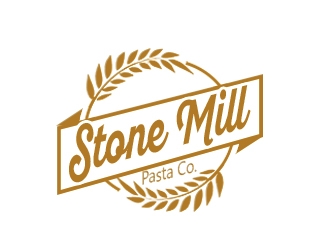 Stone Mill Pasta Co.  logo design by bougalla005