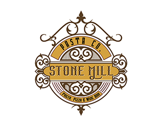 Stone Mill Pasta Co.  logo design by 3Dlogos