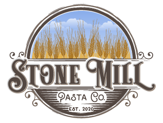 Stone Mill Pasta Co.  logo design by IanGAB