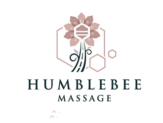 HumbleBee Massage logo design by logoguy