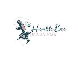 HumbleBee Massage logo design by usashi