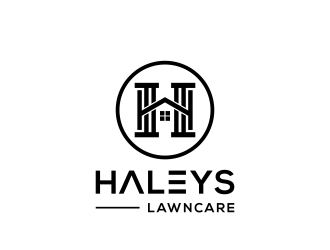 Haleys Lawncare  logo design by N3V4