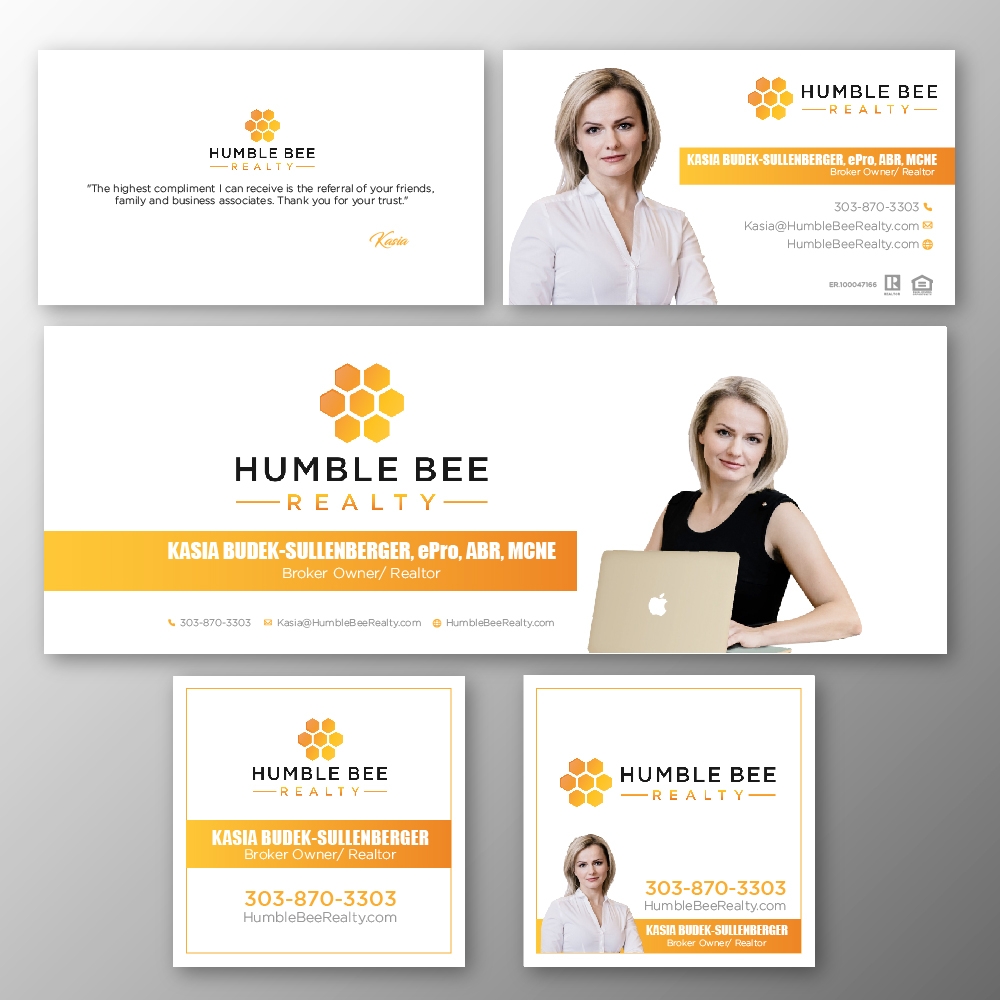 Humble Bee Realty logo design by jhon01