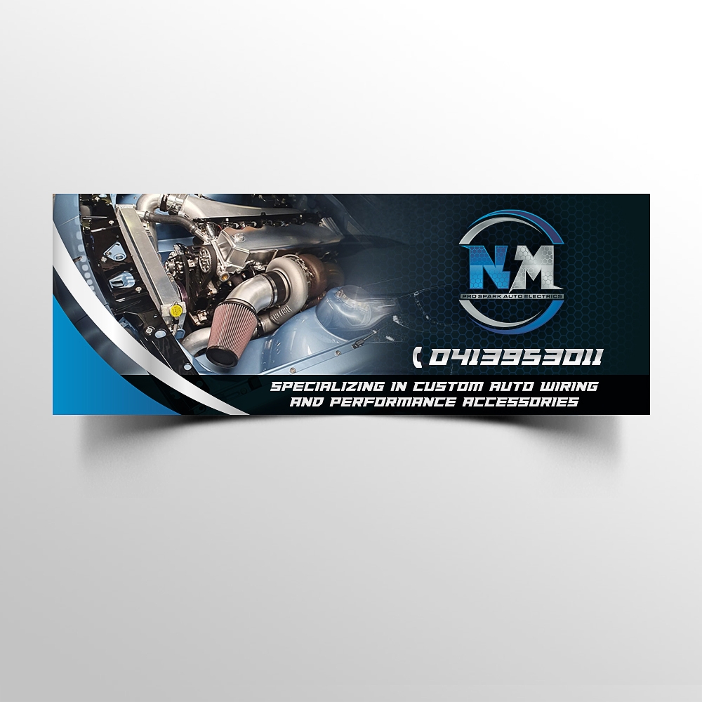 N.M. Pro Spark Auto Electrics logo design by scriotx