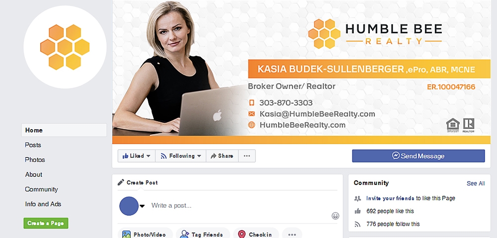 Humble Bee Realty logo design by scriotx