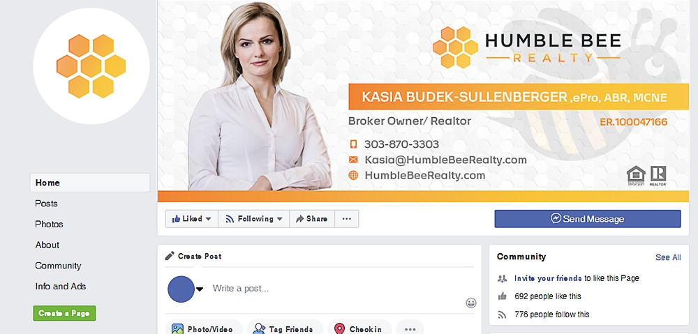 Humble Bee Realty logo design by scriotx