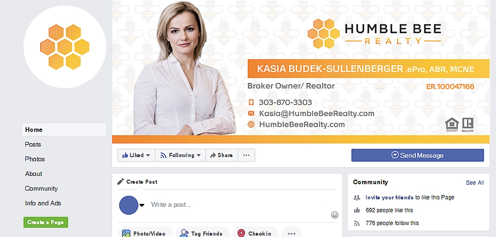Humble Bee Realty logo design by scriotx