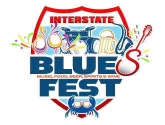 Interstate Blues Fest logo design by daywalker