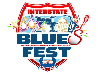 Interstate Blues Fest logo design by daywalker