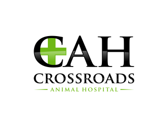 Crossroads Animal Hospital logo design by ubai popi