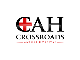 Crossroads Animal Hospital logo design by ubai popi
