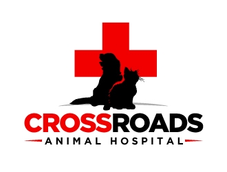 Crossroads Animal Hospital logo design by aRBy