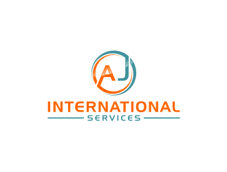AJ International Services logo design by bricton