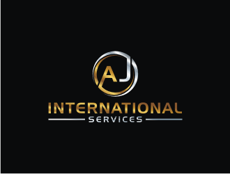 AJ International Services logo design by bricton