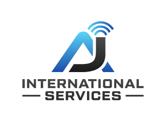 AJ International Services logo design by akilis13