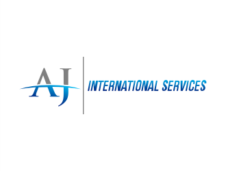AJ International Services logo design by Gwerth