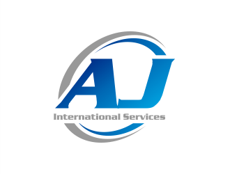 AJ International Services logo design by Gwerth