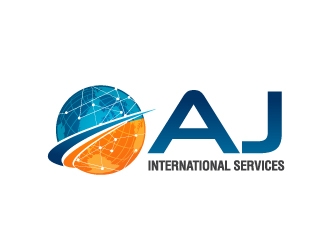 AJ International Services logo design by J0s3Ph