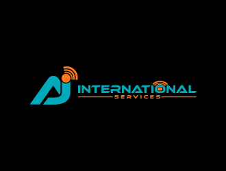 AJ International Services logo design by giphone