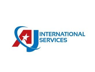 AJ International Services logo design by jaize