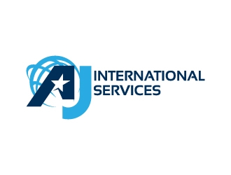 AJ International Services logo design by jaize