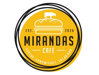 Mirandas Café logo design by REDCROW