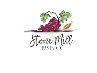 Stone Mill Pasta Co.  logo design by designstarla