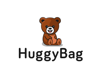 HuggyBag logo design by evdesign