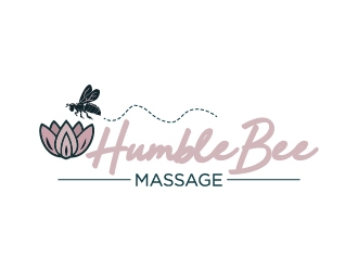 HumbleBee Massage logo design by Mirza