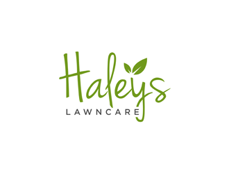 Haleys Lawncare  logo design by alby