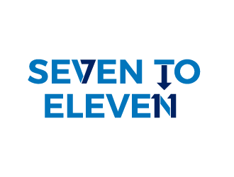 Seven to Eleven logo design by justin_ezra