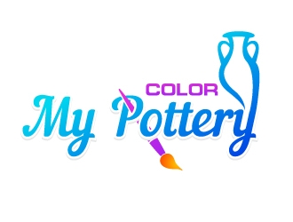 Color My Pottery logo design by uttam