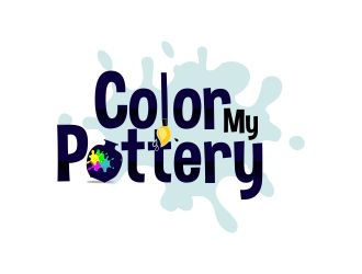 Color My Pottery logo design by mrdesign