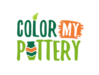 Color My Pottery logo design by akilis13