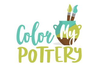 Color My Pottery logo design by akilis13