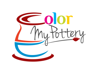 Color My Pottery logo design by brandshark