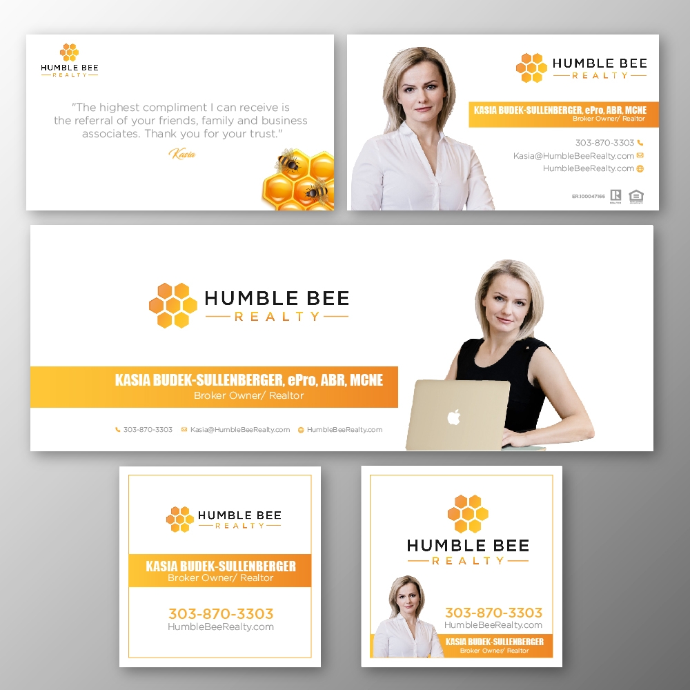 Humble Bee Realty logo design by jhon01