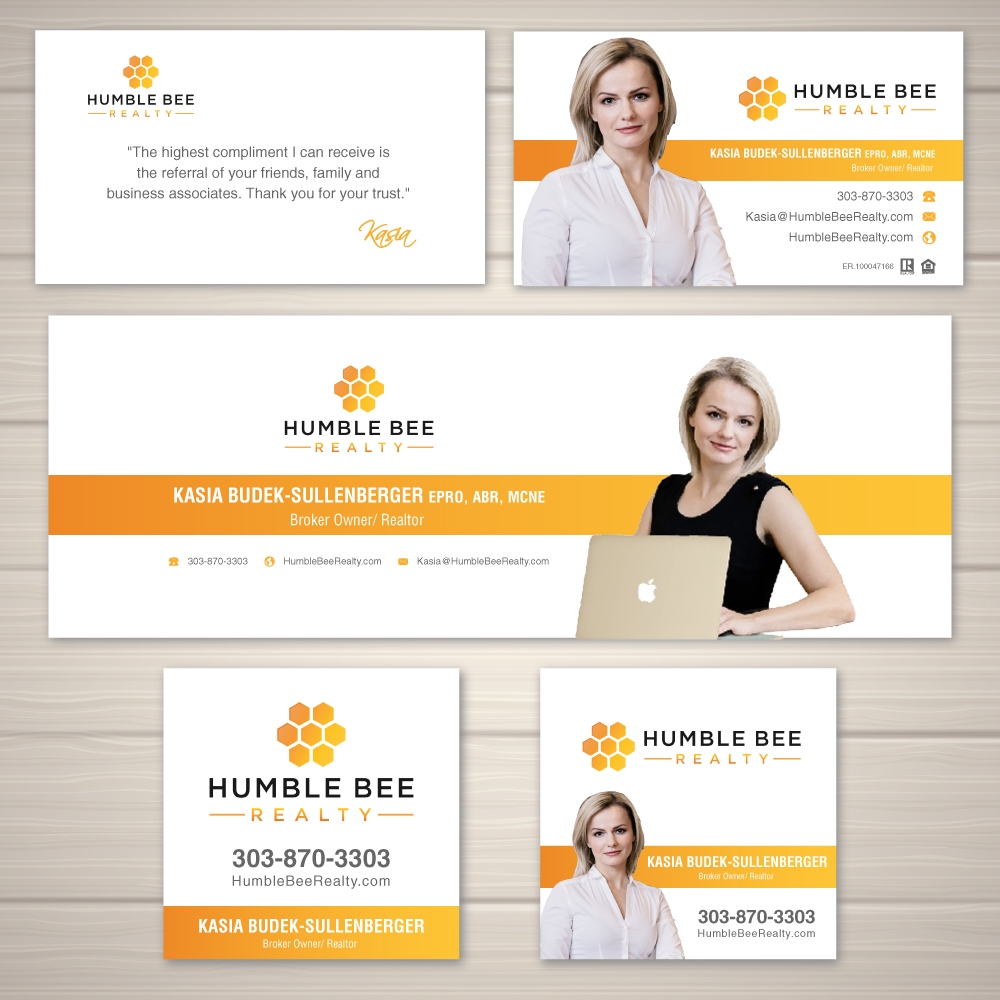 Humble Bee Realty logo design by labo