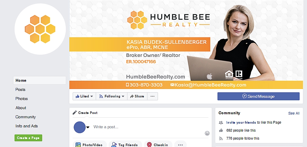 Humble Bee Realty logo design by scriotx