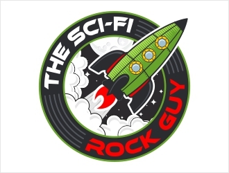 The Sci-Fi Rock Guy logo design by Shabbir
