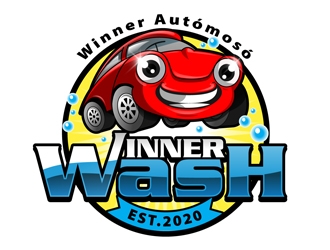 Winner Car Wash logo design by DreamLogoDesign