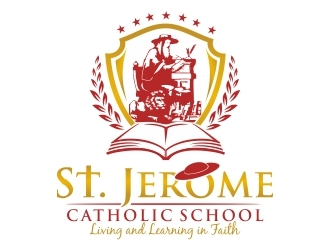 St. Jerome Catholic School logo design by ruki