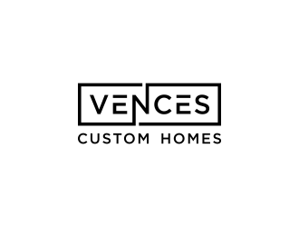 Vences Custom Homes logo design by N3V4