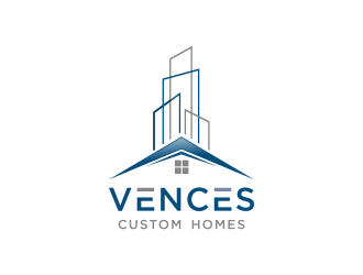 Vences Custom Homes logo design by N3V4