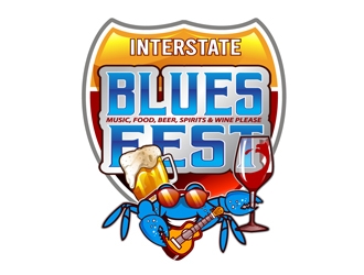 Interstate Blues Fest logo design by DreamLogoDesign