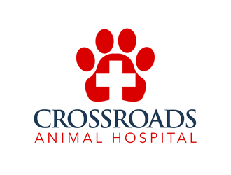 Crossroads Animal Hospital logo design by kunejo